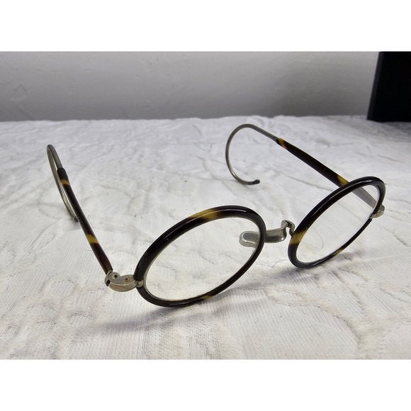 Rare antique-style round‎ wire-rimmed Kids glasses Windsor style late 19th c.